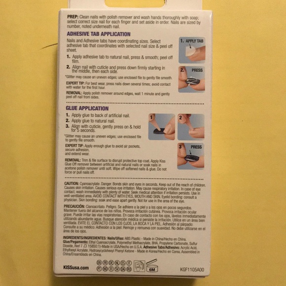 🔥🔥🔥. 2/$13. 🔥🔥🔥 Kiss Glam Fantasy Next 3D illusion nails - Picture 3 of 4